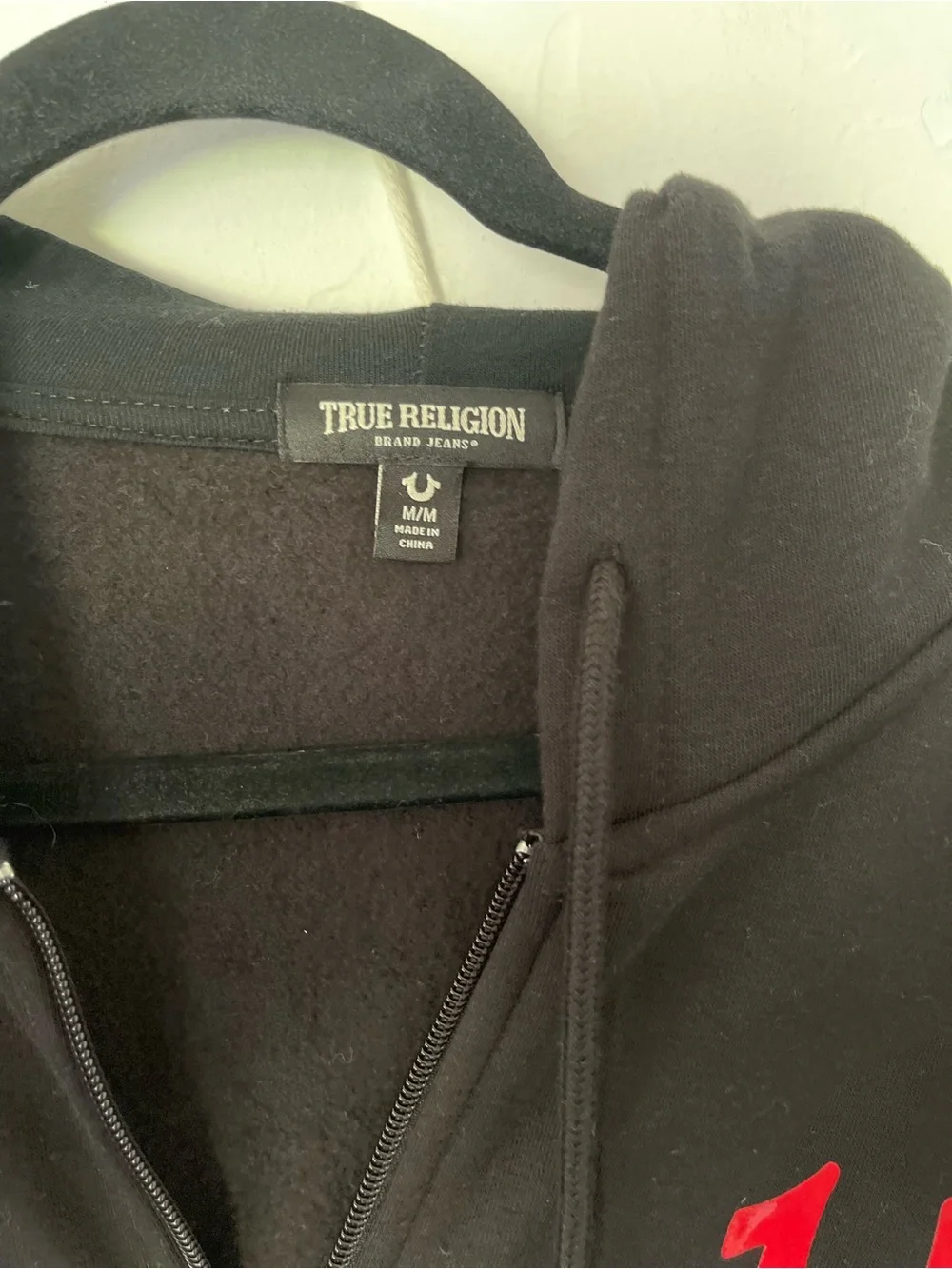 True Religion Buddha Seal Zip Hoodie Black